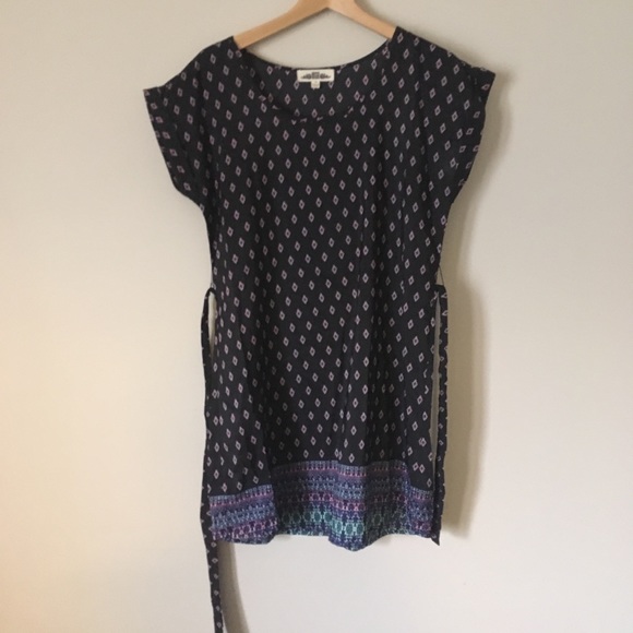 HIPPIE ROSE SHIFT DRESS WITH WAIST TIE - Picture 5 of 8